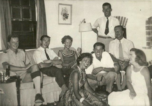 Bill McCormak Jim Hanlon Ian Ferguson  Jack Shaunessy  and Jack Hobbs after duty evening at Jim Hanlon s house